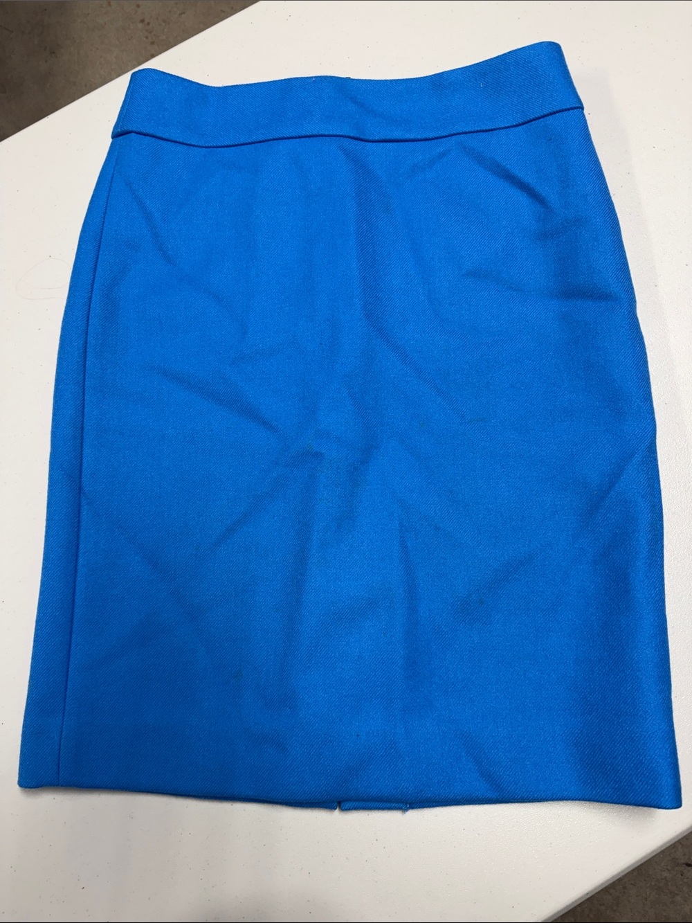 J. Crew Cobalt Pencil Skirt
